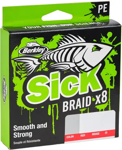 Berkley Sick Braid 0.29mm 26.4kg 150m Red