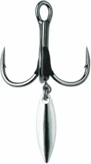 VMC 7548BD Bladed Hybrid Hook Size 4 1.42g 2 pcs Black Nickel