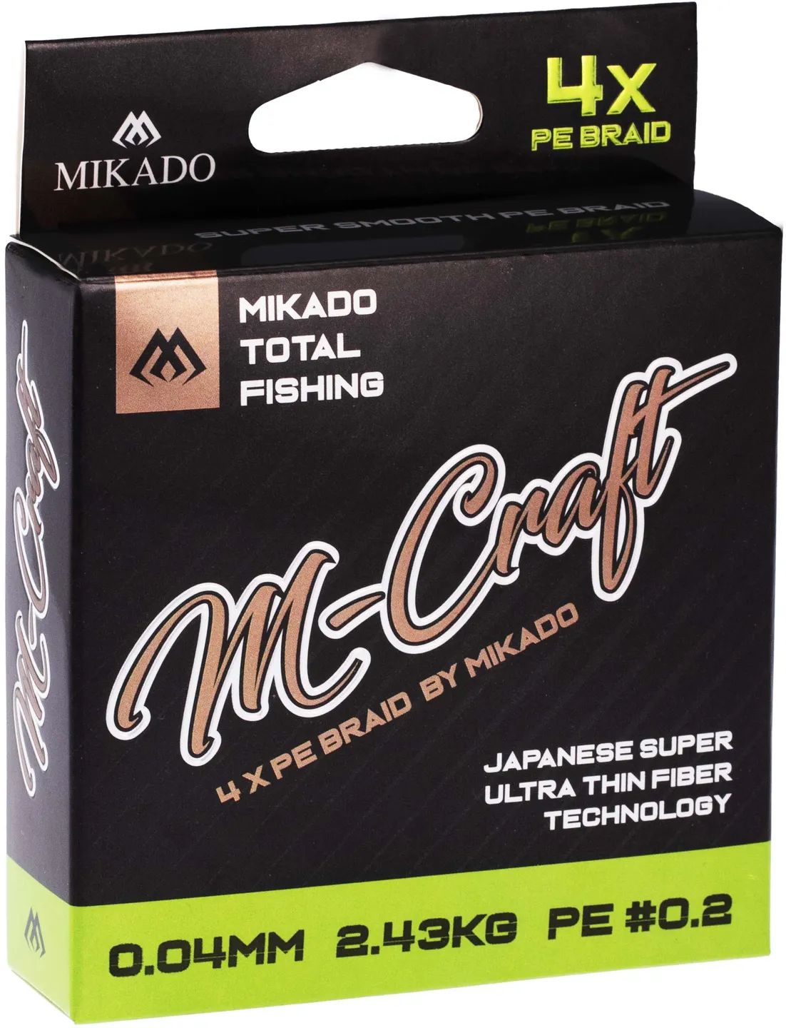 Mikado M-Craft Braid - 0.08mm, 4.51kg, 150m, Fluo