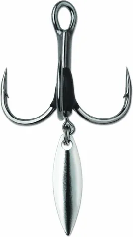 VMC 7548BD Bladed Hybrid Hook Size 2 2.06g 2 pcs Black Nickel