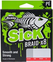 Berkley Sick Braid 0.29mm 26.4kg 150m Red