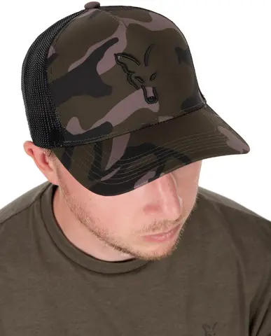 Fox Black Camo Trucker Cap Polyester