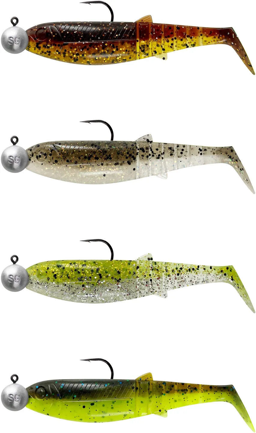 Savage Gear Cannibal Shad Mix 9g 10cm 4pc Clear Water Mix