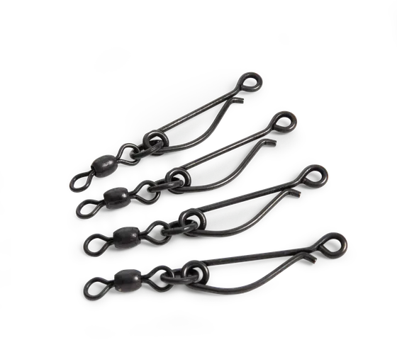 Black Cat Pellet Pro Mega Lead Clips 8cm Steel/Rubber