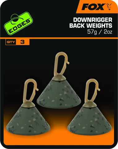 Fox Edges Downrigger Back Weights Sinkers 57g 3pcs