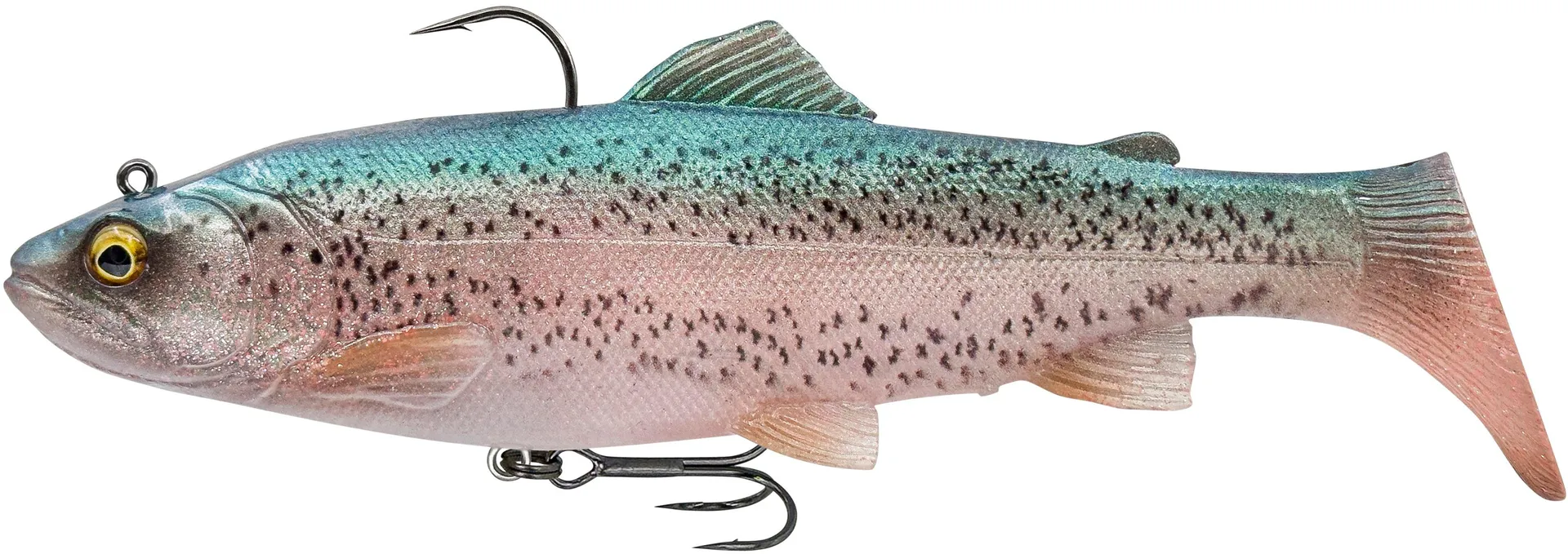 Savage Gear 3D Trout Rattle Shad Swimbaits 17cm 90g Clear Rainbow Trout Fast Sinking