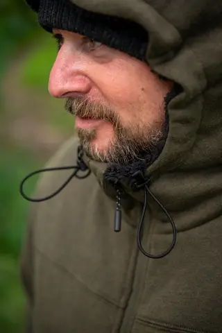 Fox Collection Sherpa Hoody Black/Orange L