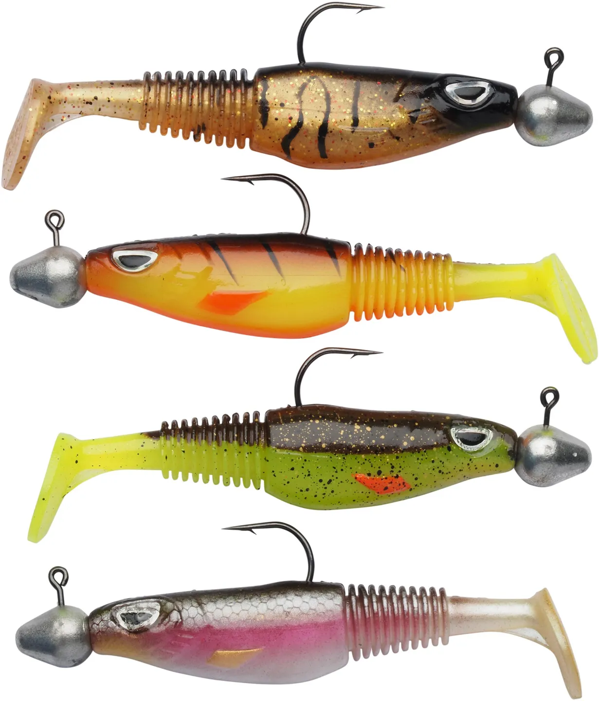 Berkley Sick Swimmer Pack 4 9cm 10g Pre-rigged Bismuth