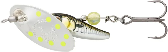 Savage Gear Sticklebait Spinner 10cm 4.5g Green Silver Ayu