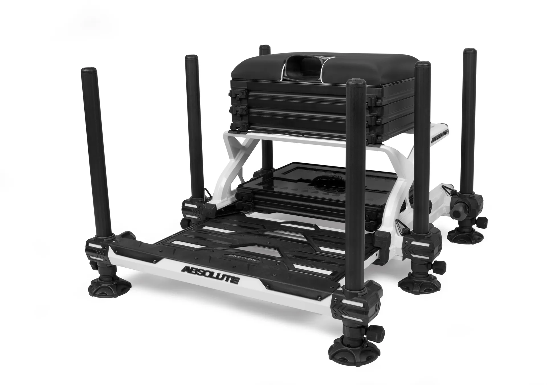 Preston Absolute Station Seatbox 23.6kg Aluminium White