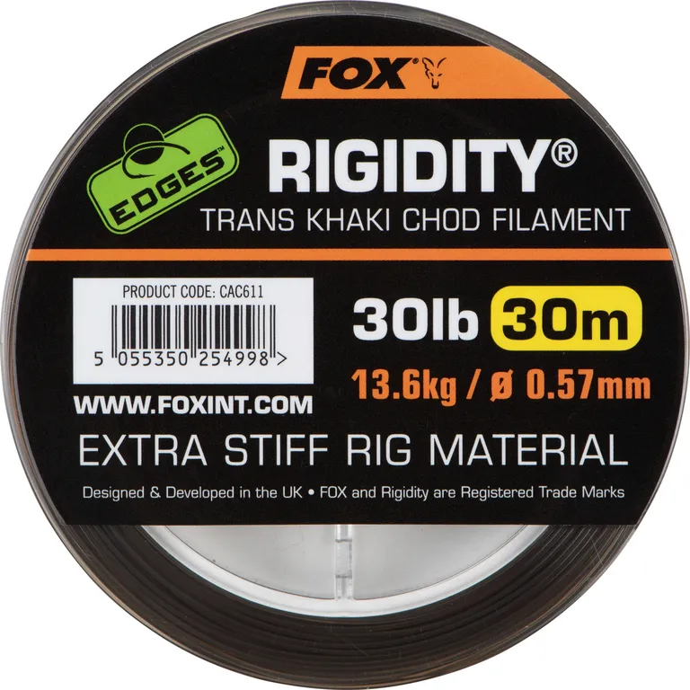 Fox EDGES Rigidity 0.53mm 11.3kg 30m Chod Filament