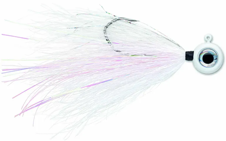 VMC Moontail Jig 7158 10.5g 3/0 Flat Aspirin Head White