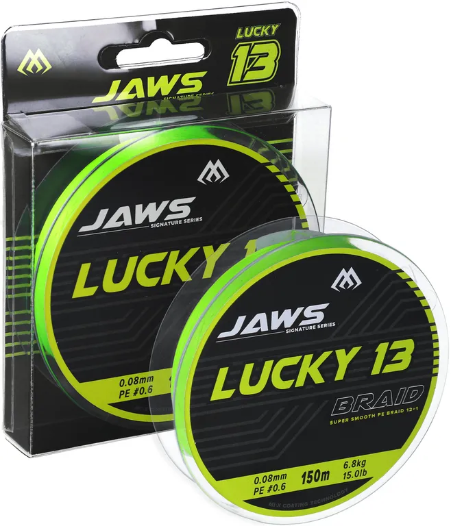 Mikado Jaws Lucky 13 - 0.2mm, 17kg, 150m, Fluo green