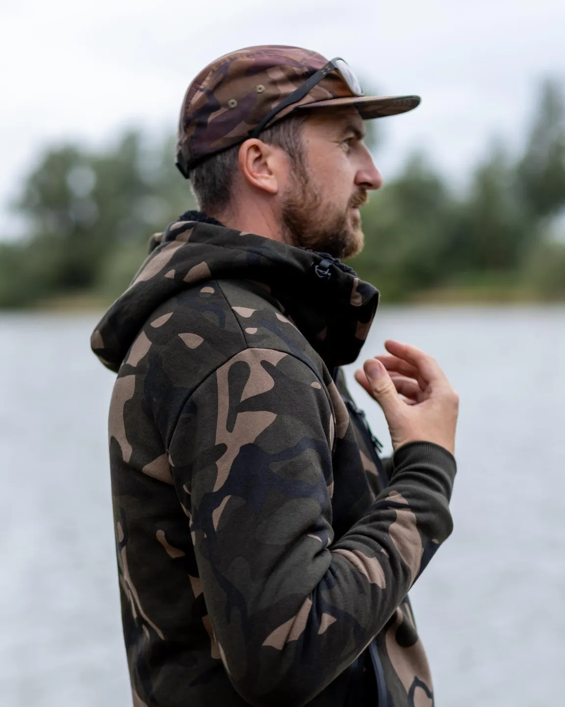 Fox Camo Full Zip Prem Sherpa 310 Hoodie L