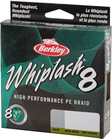 Berkley Whiplash 8 Geflochtene Schnur 150m 0.18mm 23.3kg Moss Green