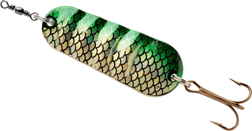 Abu Garcia Atom Löffel 25g 7.5cm Gold/Green Flash