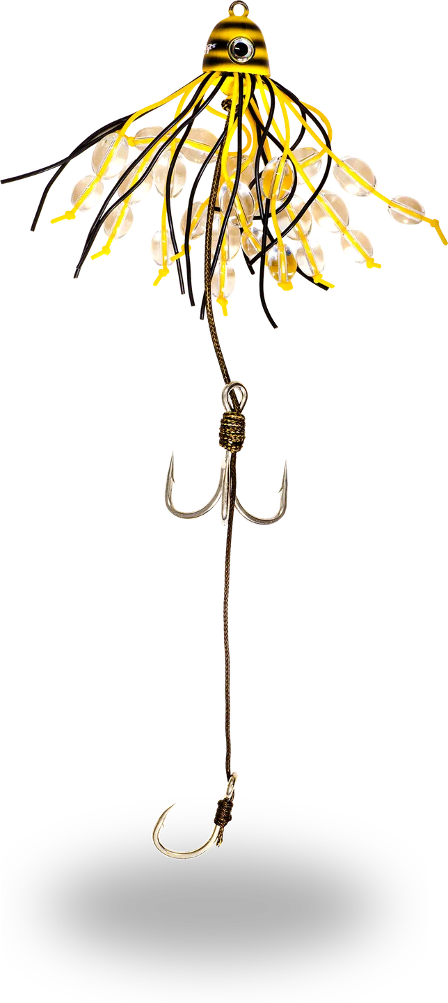 Black Cat Battle Teaser #3/0 #6/0 160g 100kg Yellow/Black