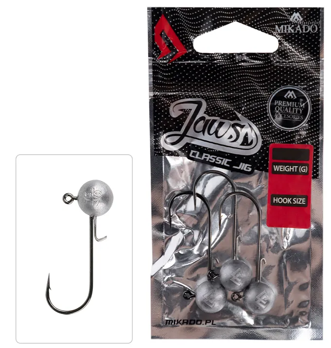 Mikado JAWS CLASSIC - 10g, 1/0, Black nickel, 3 pcs