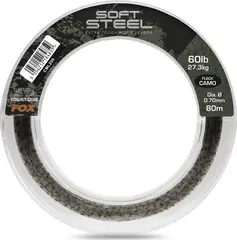 Fox Soft Steel Fleck Camo Leader 0.70mm 27.3kg 80m