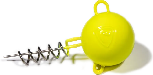 Fox Rage Pelagic Screws Bulk Jig Heads 70g 15pcs UV Yellow Corkscrew