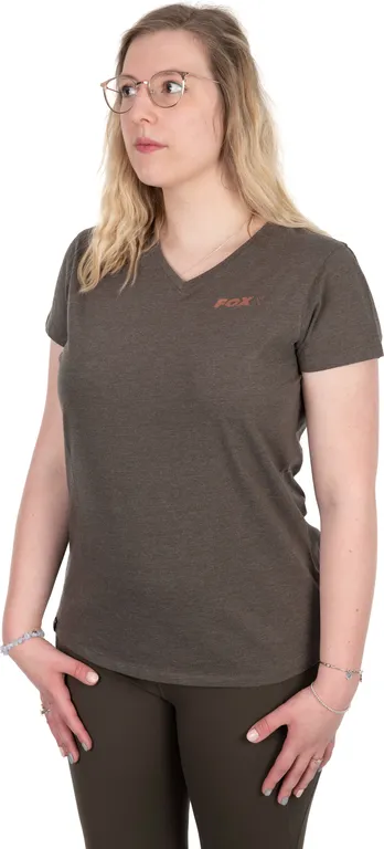 Fox Womens V-Neck T T-shirt S 8-10