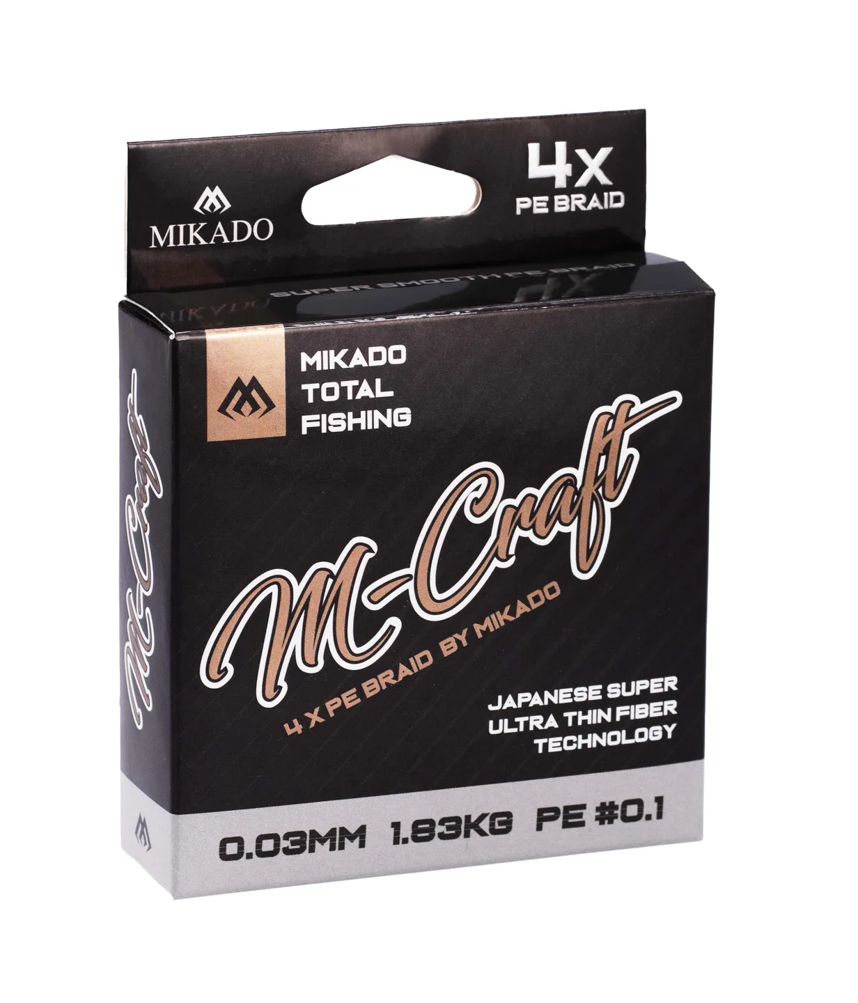 Mikado M-Craft Braid - 0.08mm, 4.51kg, 150m, Steel Gray, 1 spool