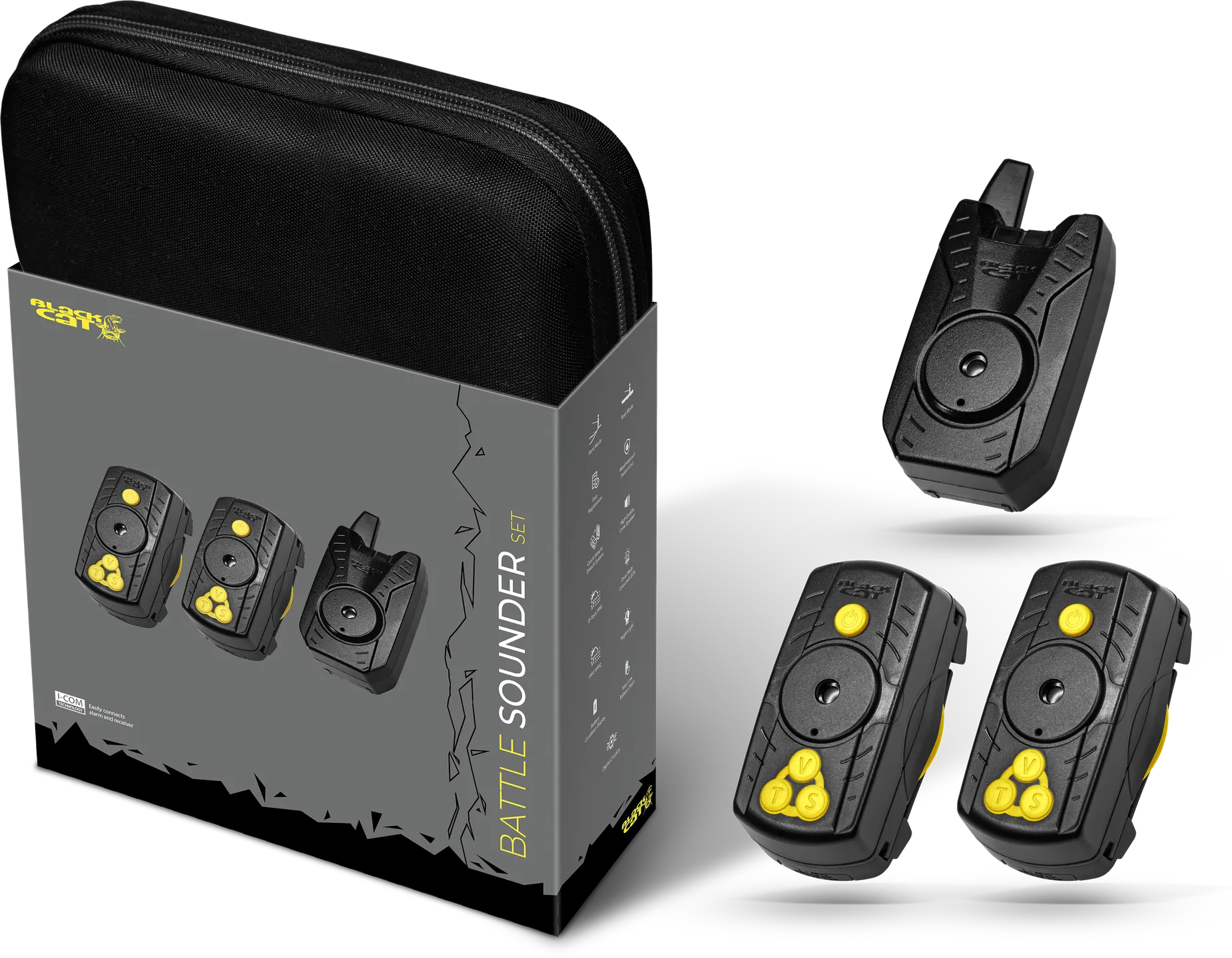 Black Cat Battle Sounder Set 2+1 3pcs Electronic Battery