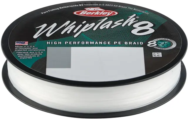 Berkley Whiplash 8 Geflochtene Schnur 150m 0.18mm 23.3kg Crystal