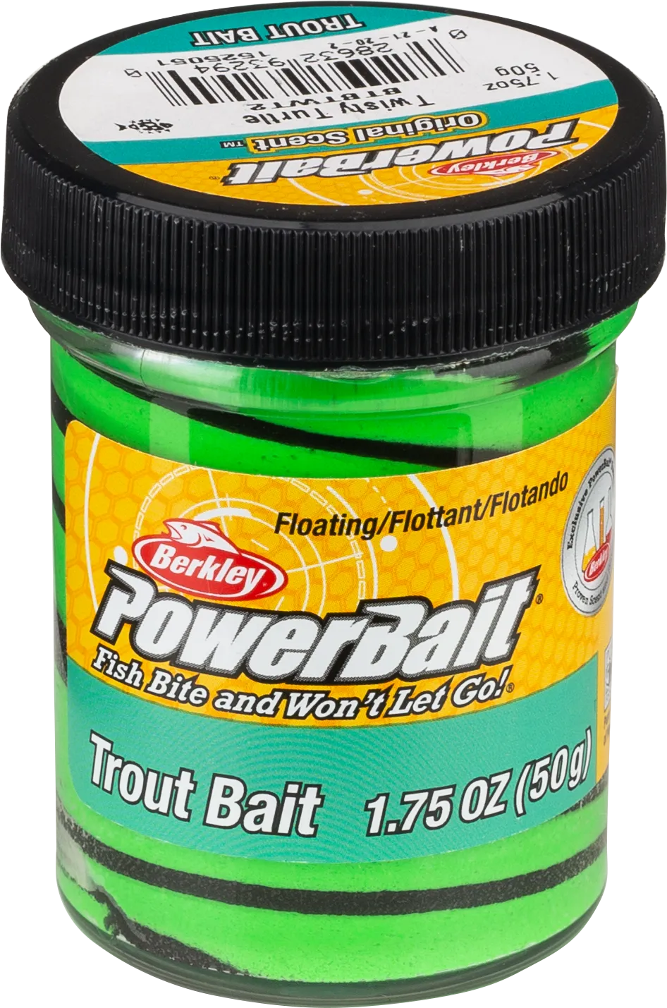 Berkley PowerBait Trout Dough Bait Swirls Twisty Turtle