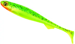 Fox Rage Slick Shad Softbaits 4pc 13cm UV Lemon Tiger