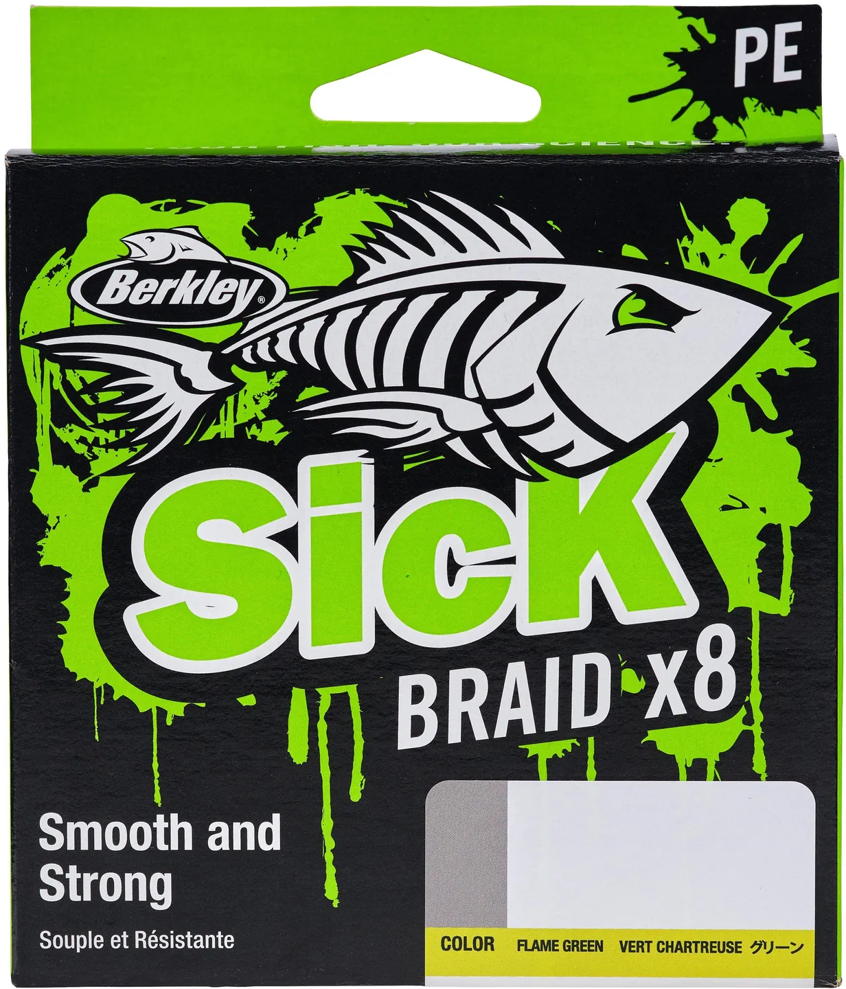 Berkley Sick Braid 0.39mm 46.3kg 150m Flame Green