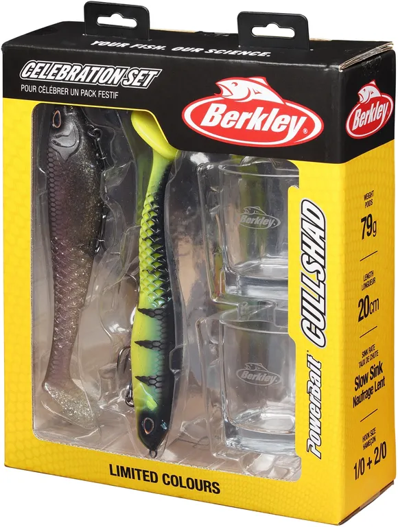 Berkley Celebration Set Cullshad Shallow Köder-Set 4 20cm 79g Pre-Rigged Baits