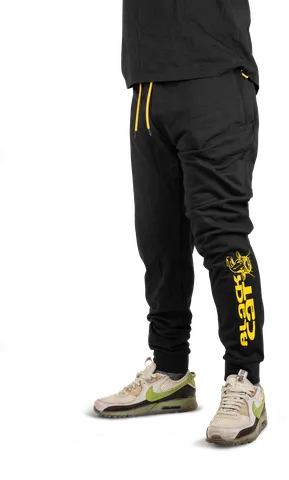Black Cat Joggers Pants Xlarge Black