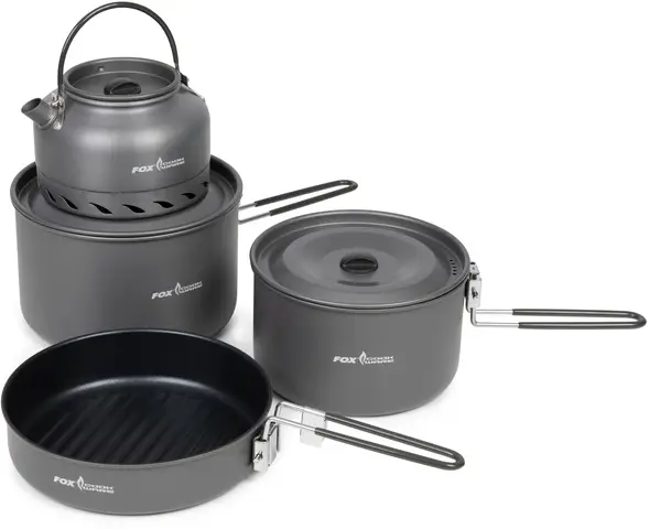Fox Cookware 4 Piece Deluxe Kochset 0.9–2.8L