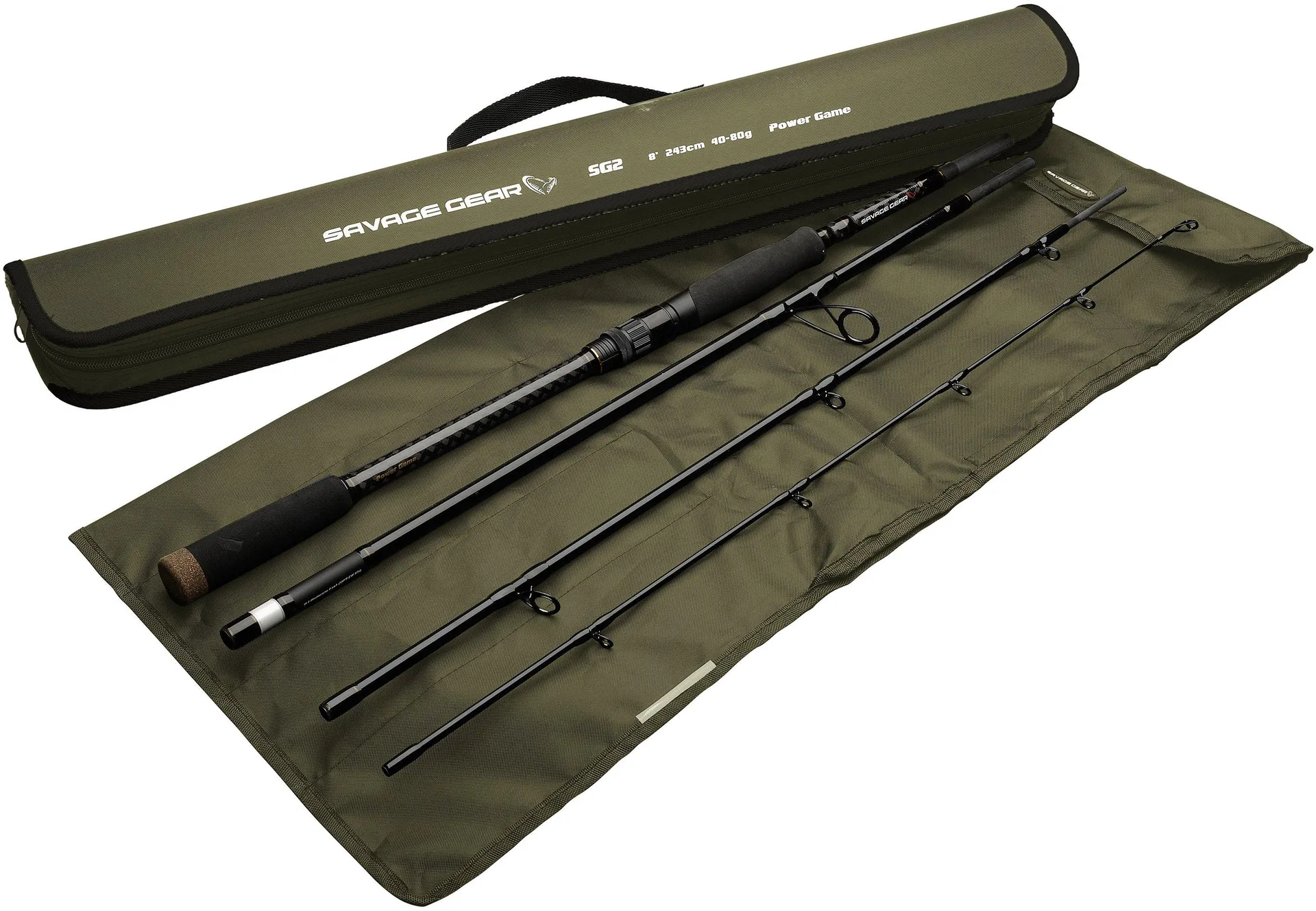 Savage Gear SG4 Medium Game Travel Spinning Rod 2.15m 10–40g Moderate Fast