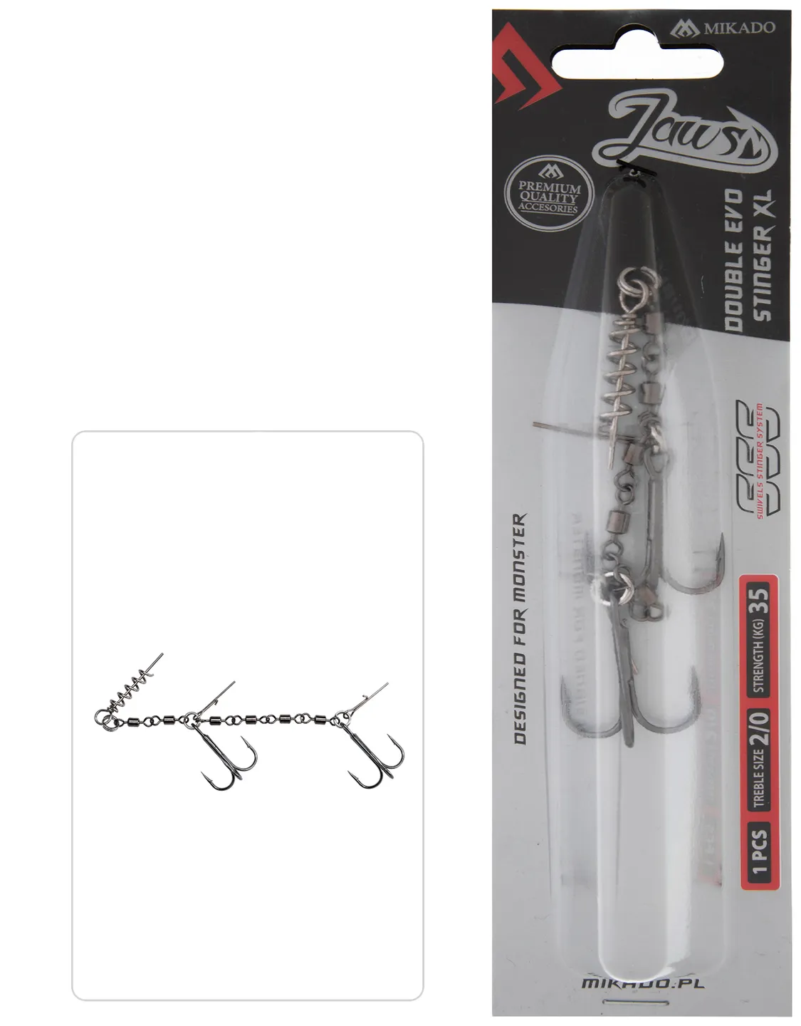 Mikado JAWS EVO STINGER XL - 2 pieces, 2/0 size