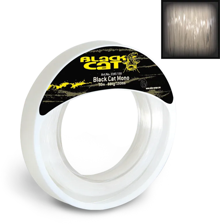 Black Cat Mono Leader 1.2mm 50m 68kg
