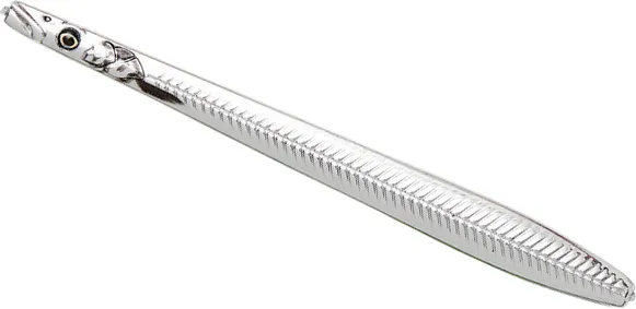 Savage Gear Line Thru Sandeel Nail 12cm 26g Silver Plating