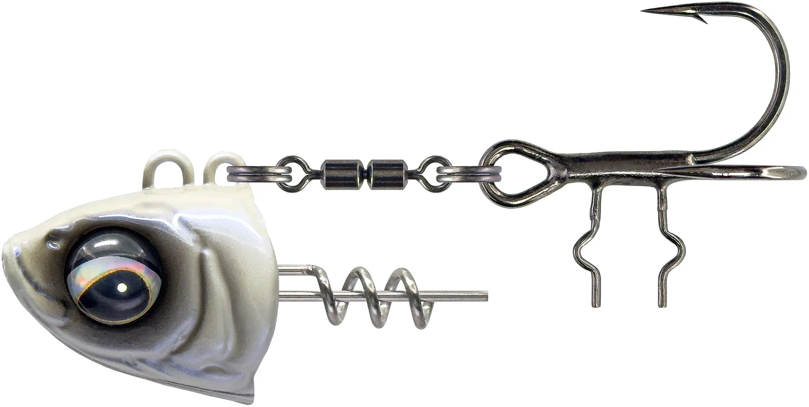 Savage Gear Monster Vertical Heads 60g 1/0 Pearl White