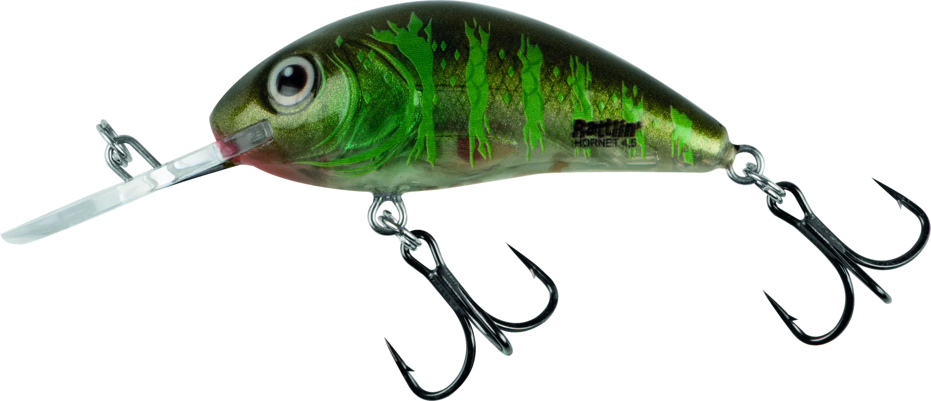 Salmo Rattlin Hornet Floating 4.5cm 1.8–3.4m 6g Clear Green Gill