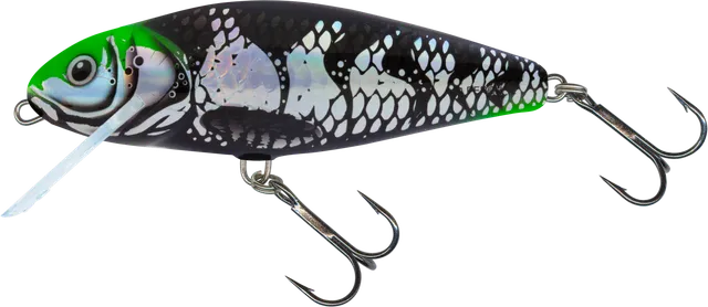 Salmo Perch 8cm 0.5–2m 13g Holo Dark Green Head