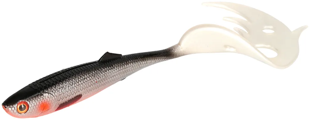 Mikado Sicario Pike Tail - 18cm, 29g, Roach, 2pc
