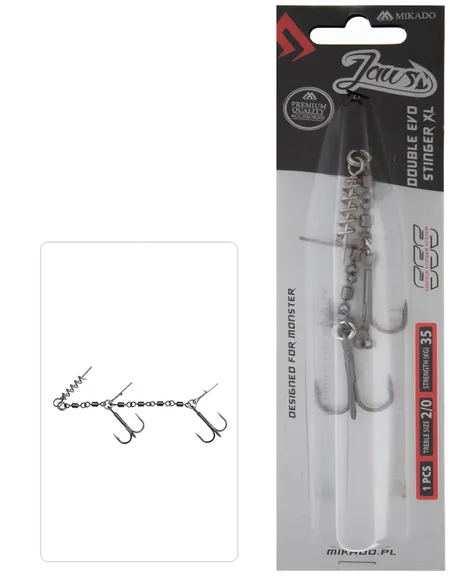 Mikado JAWS EVO STINGER XL - 2 pieces, 2/0 size