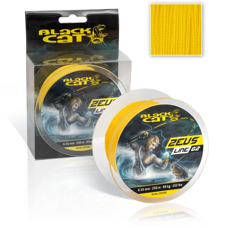 Black Cat Zeus Line G2 0.45mm 46kg 400m yellow