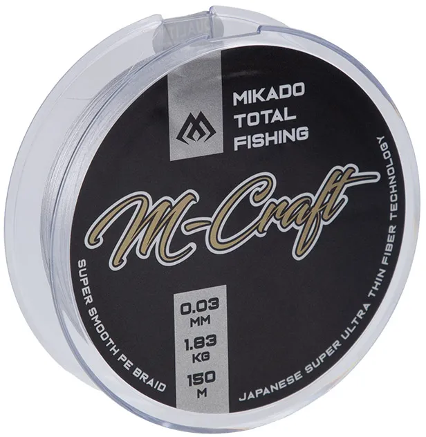 Mikado M-Craft Braid - 0.06mm, 150m, 3.83kg, Steel Grey