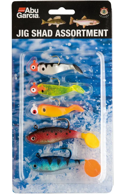 Abu Garcia Jig Shad Assortment 65g Assorted Freshwater Pre-rigged