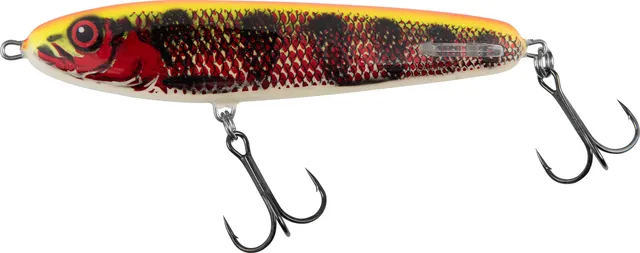 Salmo Sweeper Glidebait 14cm 50g Holo Red Perch Sinking