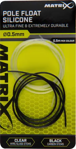 Matrix Pole Float Silicone 0.3mm 50cm Black/Clear