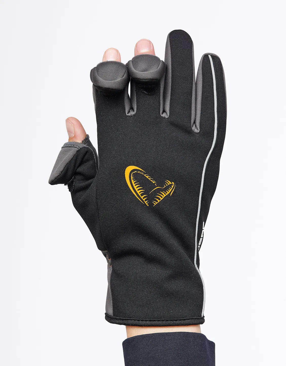 Savage Gear Softshell Winter Gloves L Partial 45% polyester / 45% nylon / 10% elastane Fishing
