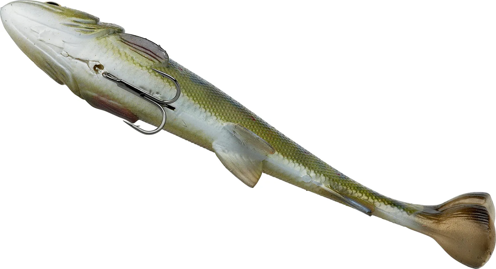 Savage Gear 4D Line Thru Pulse Tail Trout Softbaits 20cm 102g Slow Sinking Firetrout